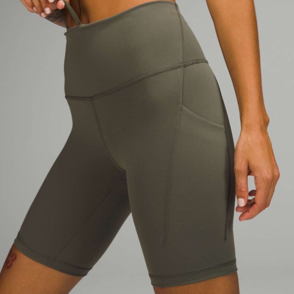 lululemon athletica Forest Green Bike Shorts